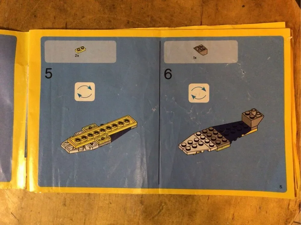 LEGO Creator Super Soarer #6912 Instruction Manual Only 1&2 (6060)